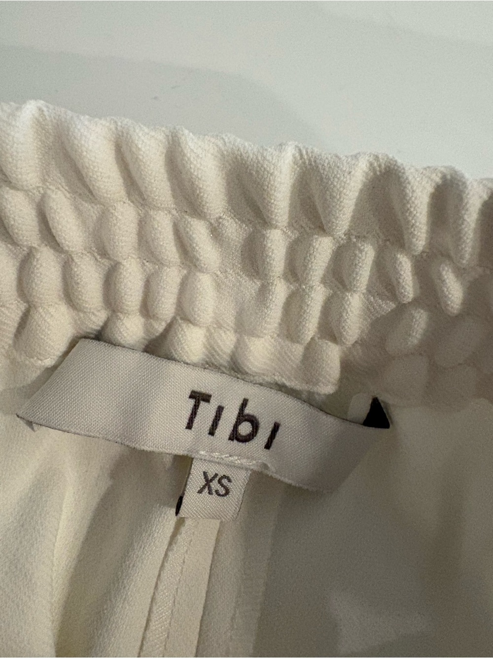 Tibi || Chalky Drape Plashet Jogger Pants Off White XS - Picture 5 of 9